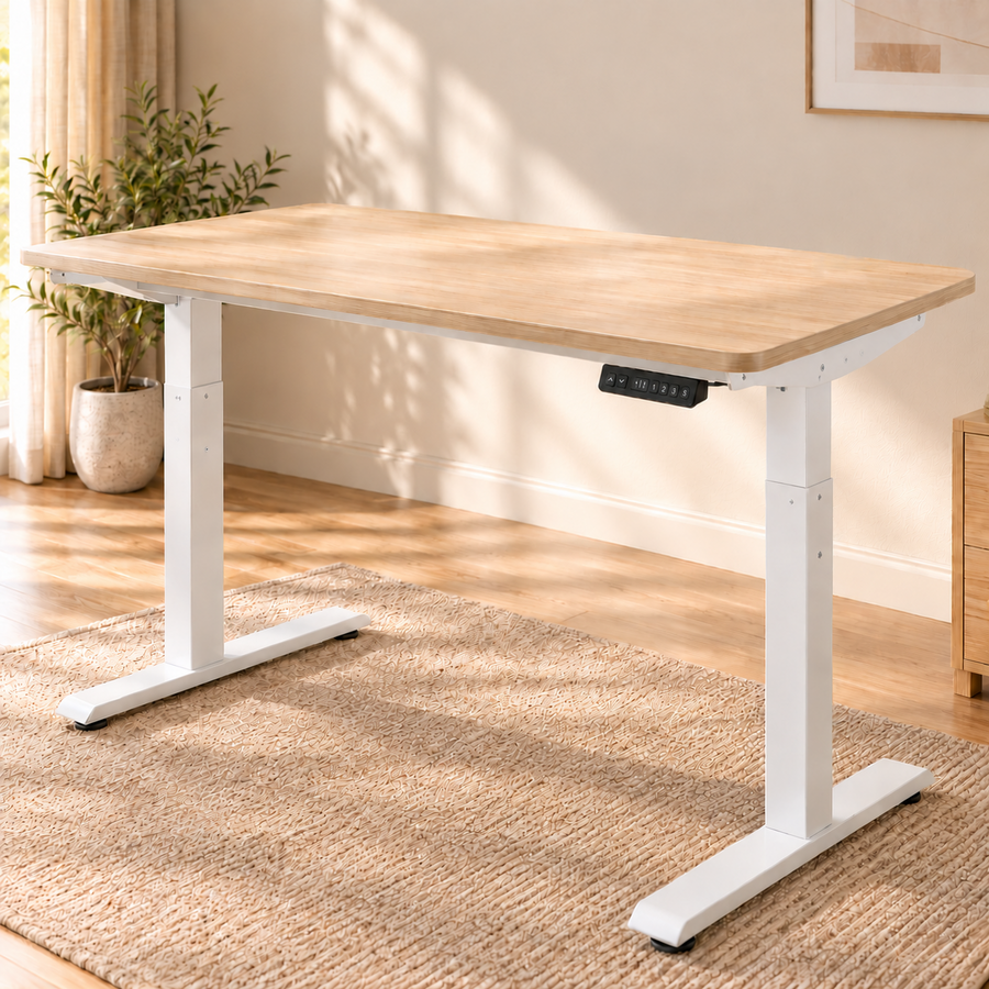Bureau assis-debout avec plateau