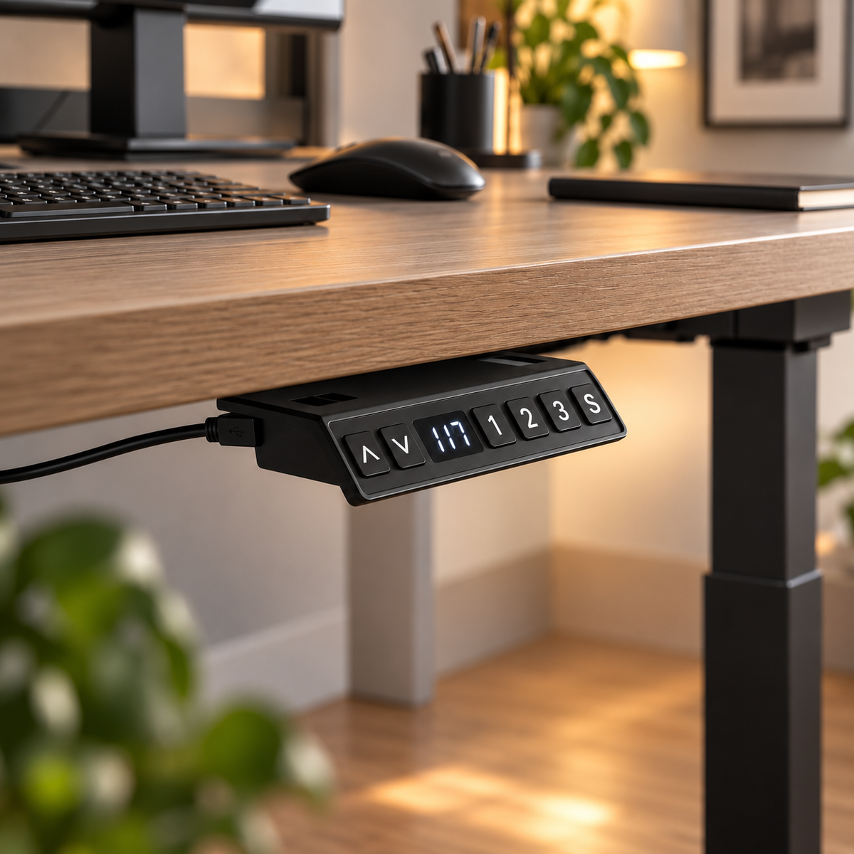 Bureau assis-debout électrique